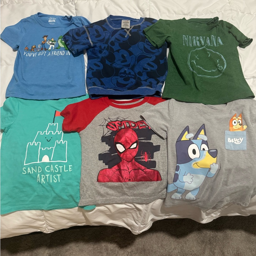Spiderman Red and Gray Kids T-Shirt